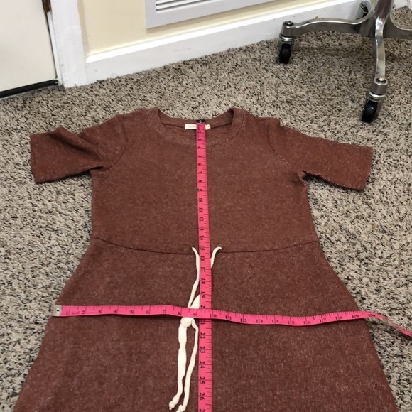 Roolee Midi Sweater Dress Size Small Brick Red - Picture 11 of 12